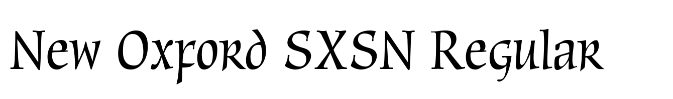 New Oxford SXSN Regular